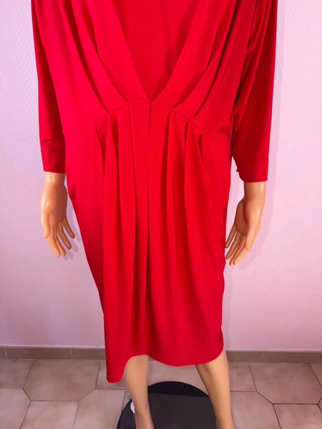 Red Edmond Boublil plus size dress – photo 4